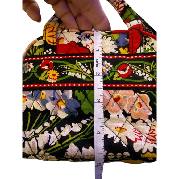 Vera Bradley Mini Vera Tote Bag in the Vintage Y2K Retired Poppy Fields Pattern - Picture 8 of 9